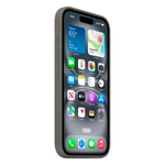 Силиконовый чехол с поддержкой MagSafe Apple Silicone Case для iPhone 16, Stone Gray (Каменно-серый)