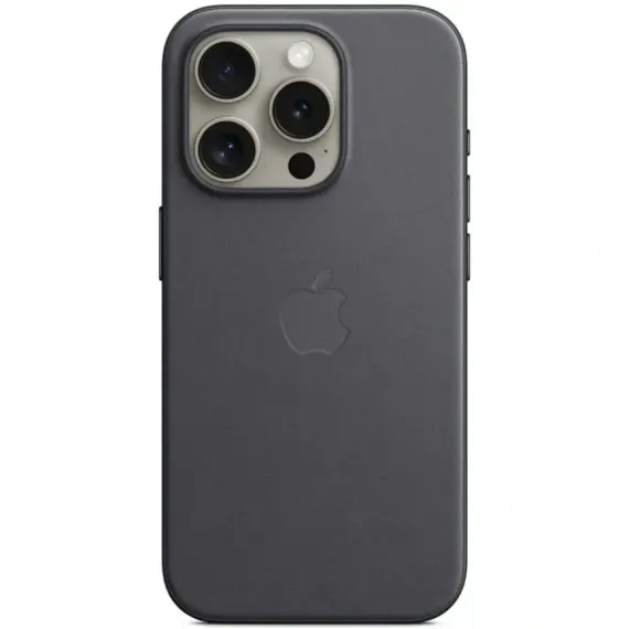 Чехол Apple FineWoven with MagSafe для iPhone 15 Pro Black