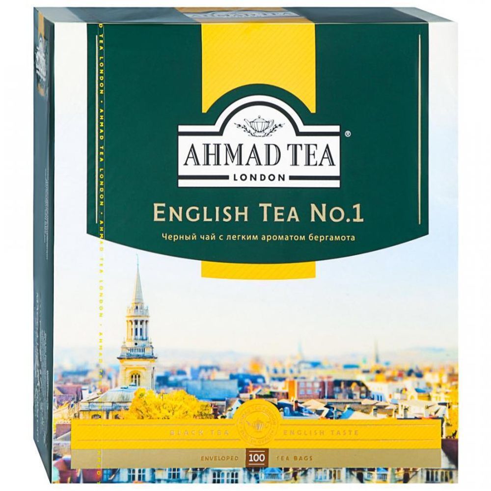 Чай Ahmad Теа English Tea №1 Черный чай с легким ароматом бергамота пакет.100