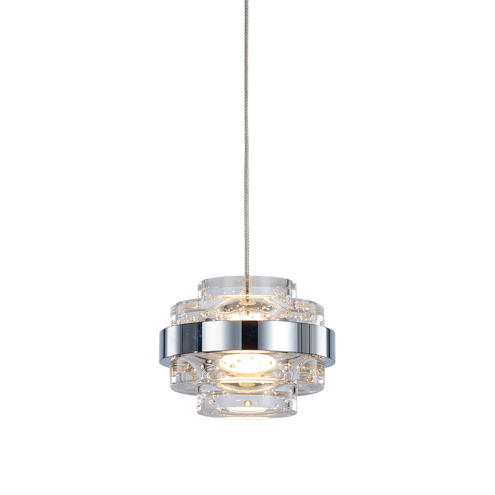 Подвесной светильник MD22030002-1A chrome/clear