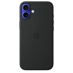 Силиконовый чехол с поддержкой MagSafe Apple Silicone Case для iPhone 16 Plus, Black (Черный)