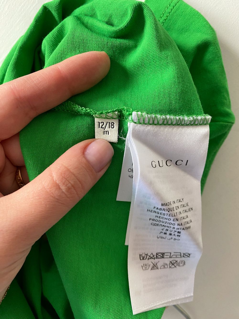 Новая хлопковая футболка Gucci, 86