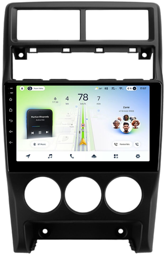 Магнитола для Lada Priora 2013-2018 (рамка тип 3) - Teyes CC4L-DTS монитор 9" IPS, Android 14, Быстрая, Snapdragon 662, CarPlay, 4G SIM-слот