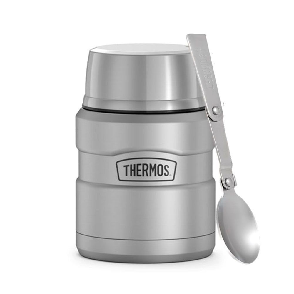 Термос для еды Thermos с ложкой SK3000 MMS (0,47 литра), стальной