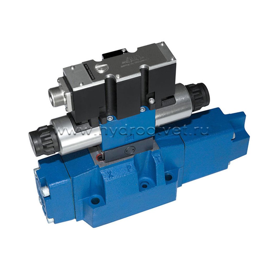4WRZE16W8-150-7X/6EG24ETK31/A1D3M - Пропорциональный распределитель Ду16 со встроенным усилителем (OBE), номинальный расход 150 л/мин, схема W8-, каналы управления ET - X и Y - внутренние, сигнал управления ± 10 В