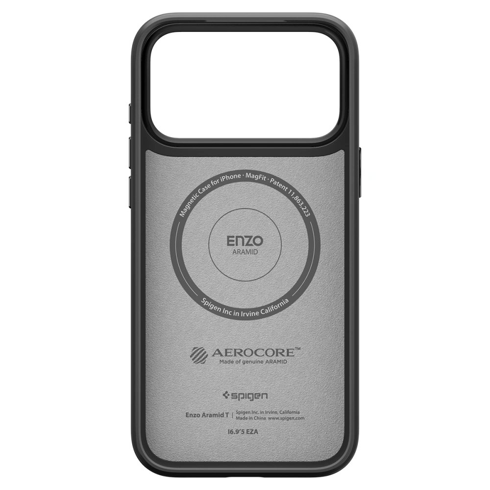 Чехол Spigen Enzo Aramid T Mag MagSafe для iPhone 17 Pro Max Black Black