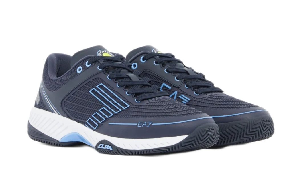 Теннисные кроссовки EA7 Unisex Woven Sneaker Clay - sky captain/bel air