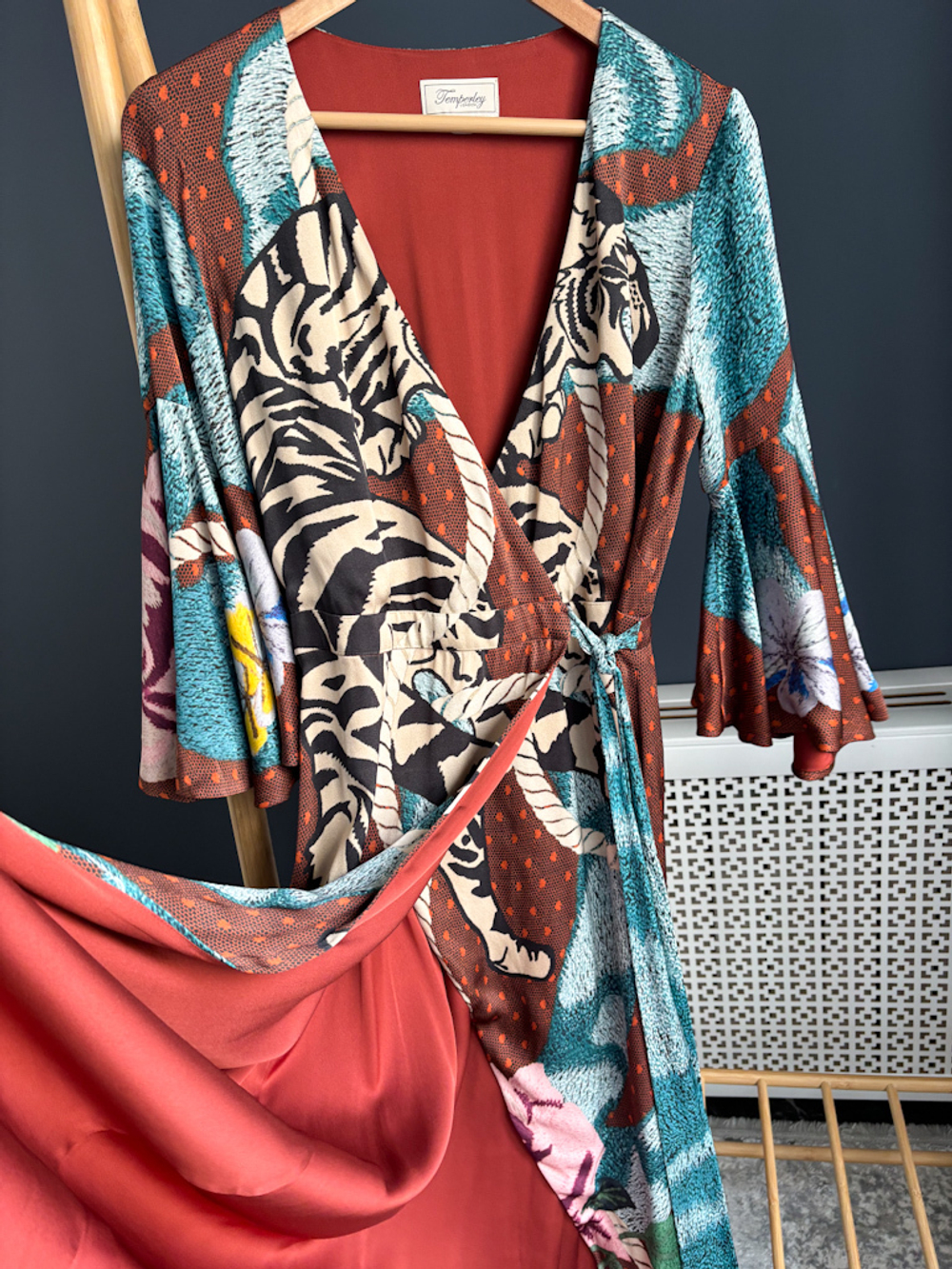Платье Temperley из вискозы и шелка, L
