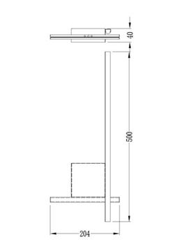 Бра 8W 3000K A2127AP-8BK черный Decade Arte lamp