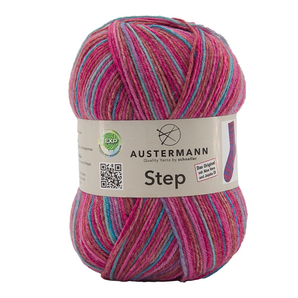 Пряжа Austermann (Аустерманн) Step / уп.5 мот. по 100 г, 420м, красный