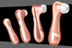 Вакуум-волновой бесконтактный клиторальный стимулятор Satisfyer PRO 2 (11 режимов , розово-золотой с белым ) (Цвет: розово-золотой с белым)