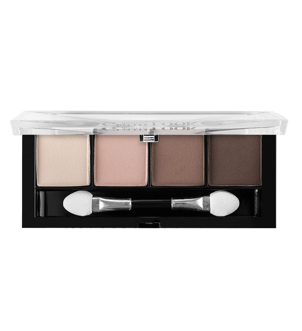 LuxVisage Тени для век Glam Look 4-х цветные тон 1 Молочный шоколад