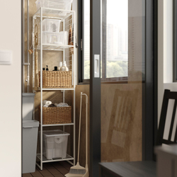 IKEA JOSTEIN  (ИКЕА ЙОСТЕИН)  -  Полка проволочная - для дома и улицы белая 37x40 см