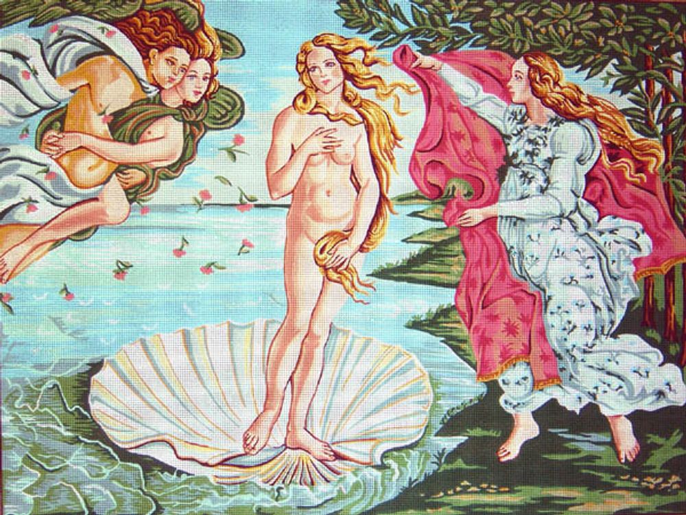Рисунок для вышивания Soulos (канва жесткая), Рождение Венеры, 70х90 см