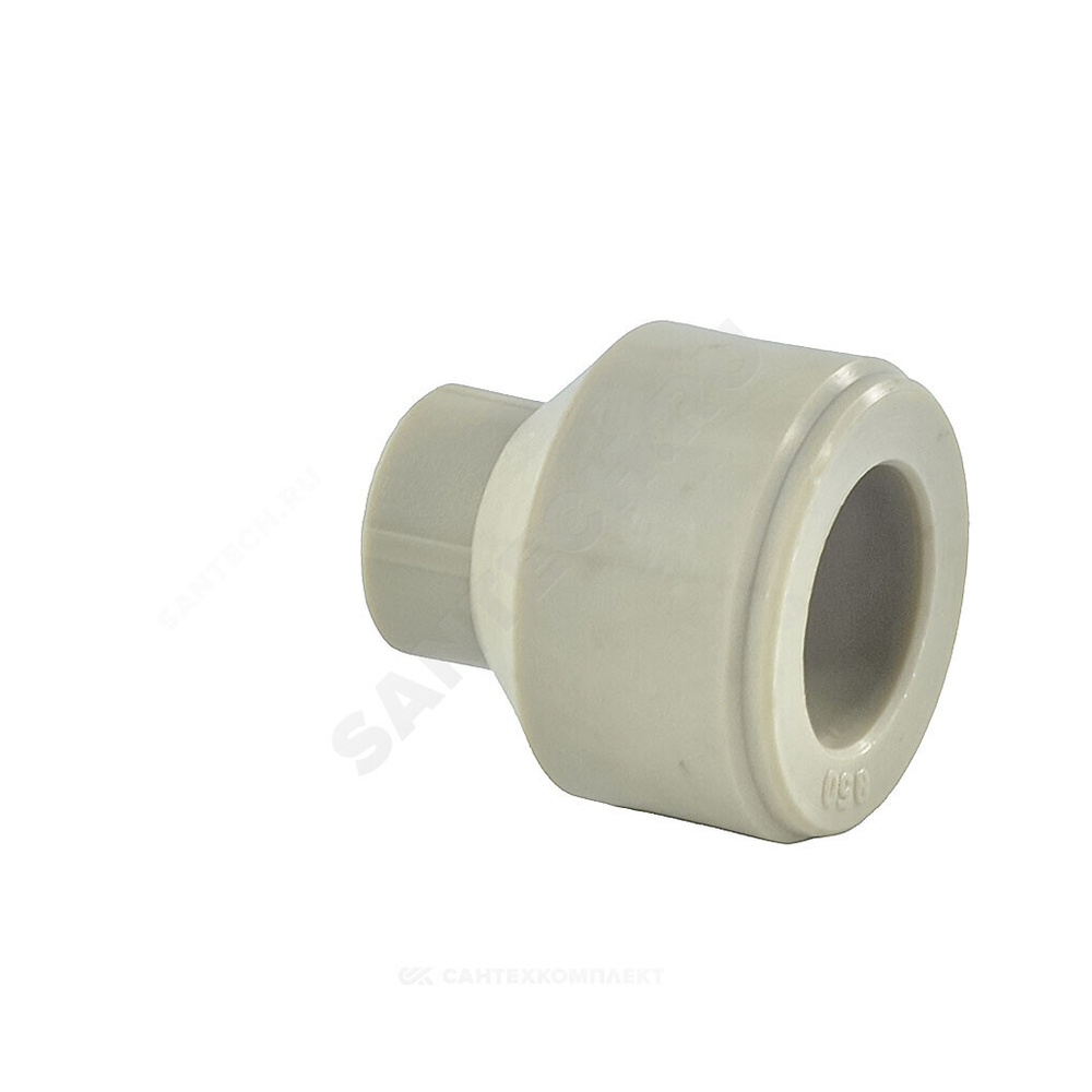 Муфта PP-R переходная серая Дн 63х20 внутр/наруж пайка VALFEX 10006320Г