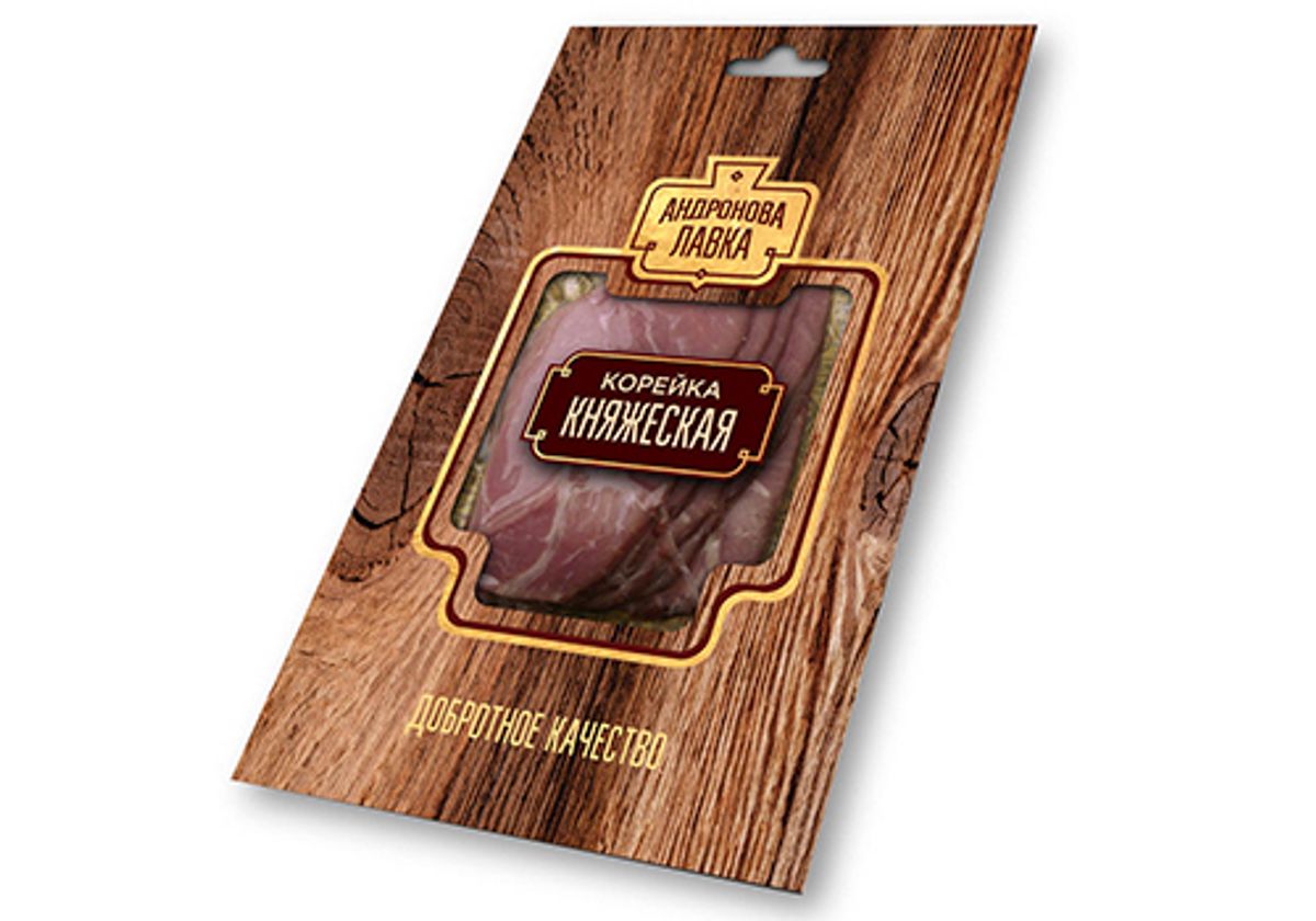 Корейка сырокопченая "Княжеская" нарезка, 100г
