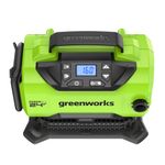 Компрессор автомобильный аккумуляторный Greenworks Арт. 3400807, 24V / 12V (от прикуривателя автомобиля), без АКБ и ЗУ в сумке
