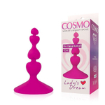 Ярко-розовый анальный стимулятор COSMO - 8 см. (Цвет: ярко-розовый)