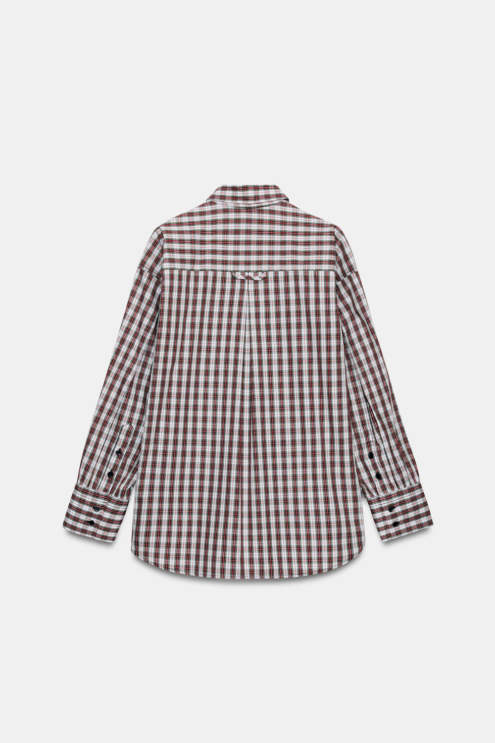 РУБАШКА ОВЕРСАЙЗ В КЛЕТКУ — ZW COLLECTION — ZARA