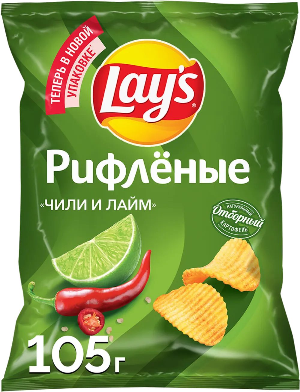 Чипсы "Лейс" Чили Лайм 105гр