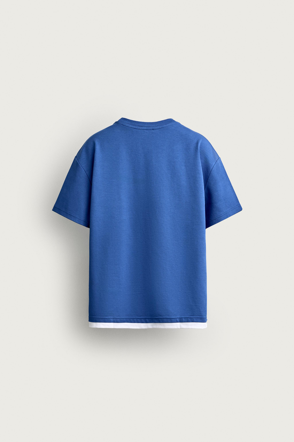 ФУТБОЛКА RELAXED FIT С КОНТРАСТНЫМИ ДЕТАЛЯМИ — ZARA