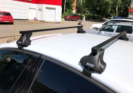 Багажник Интер Спектр на Lada Xray хэтчбек 2016-2019 прямоугольные дуги 120 см.