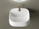 Раковина подвесная Ceramicanova Источник (Fonte) с отверстием под смеситель 420x425x145, белый, CN5052
