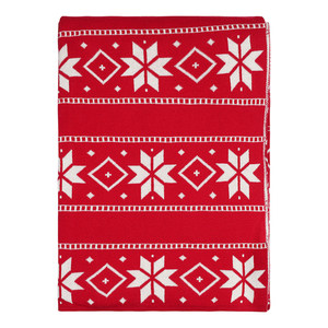 Плед из хлопка с новогодним рисунком frostwork из коллекции new year essential, 130x180 см