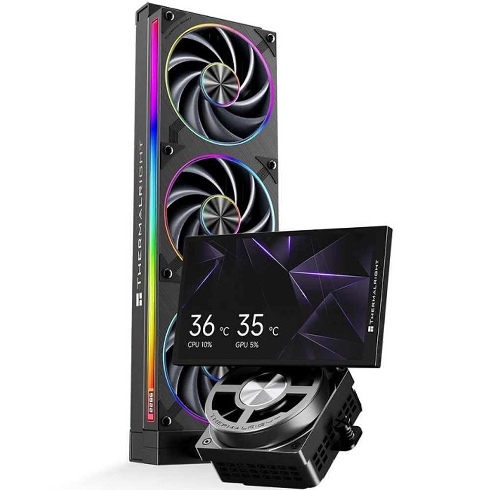 Система водяного охлаждения Thermalright Dynamic Vision Pro 360 LCD ARGB, черный (TRDVP360AB)