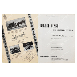 [Арансон Б., Пикассо П.]. Русские балеты Монте-Карло. Сезон 1942-1943