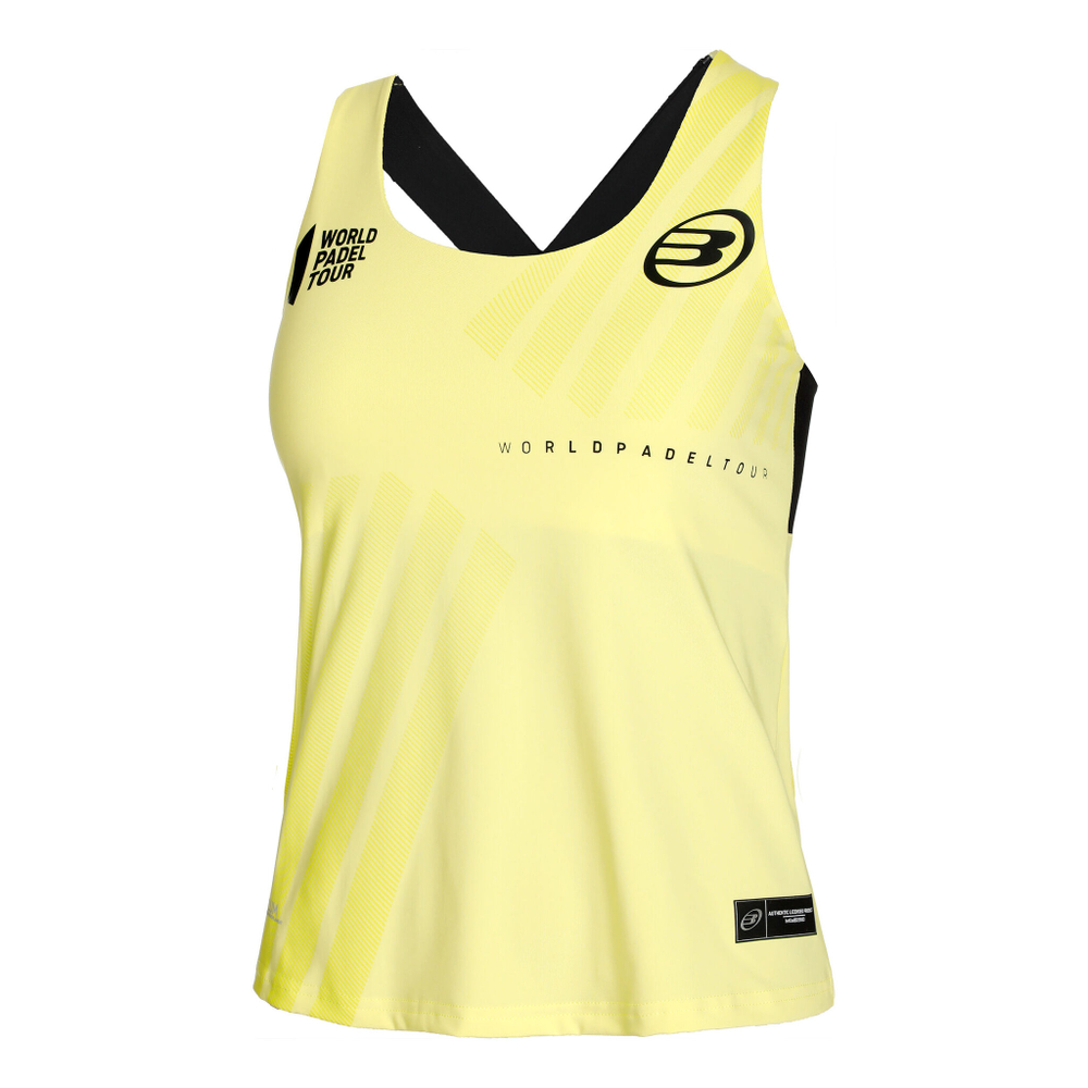 Женская теннисная майка Bullpadel Llave Tank Top Women - Yellow, Black