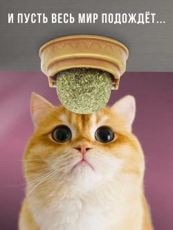 Игрушка Шарик с кошачьей мятой