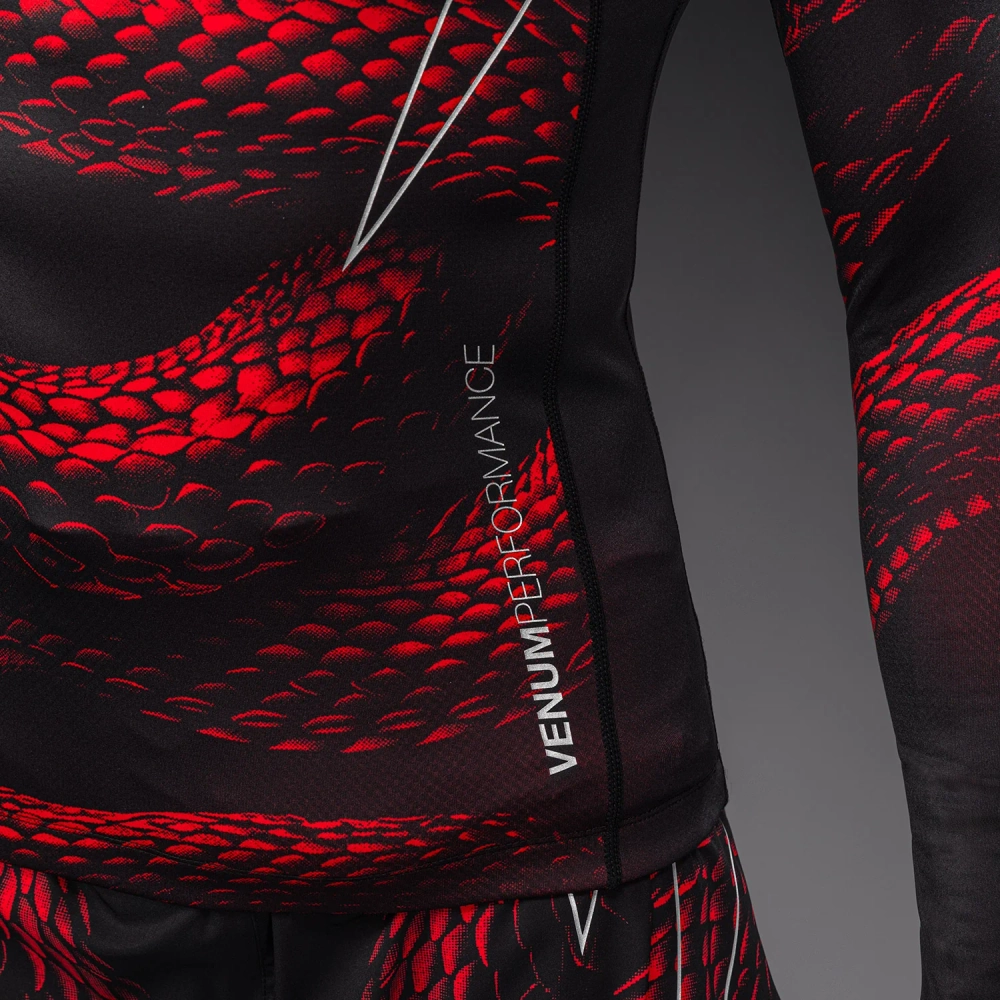 Рашгард Venum Matupa LS Black/Red/Silver