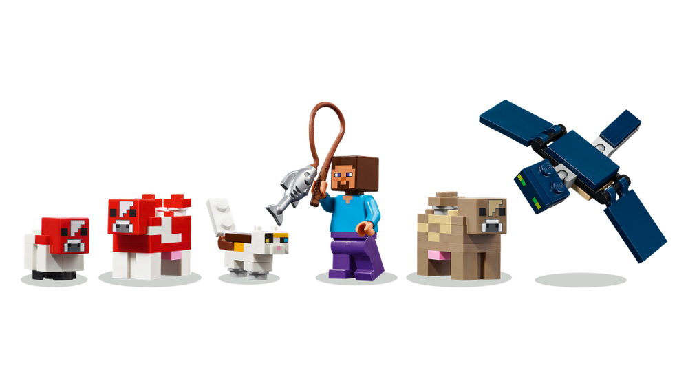 Конструктор Лего Майнкрафт Муухоморный Дом | LEGO Minecraft The Mooshroom House 21270, 500 деталей (8+)