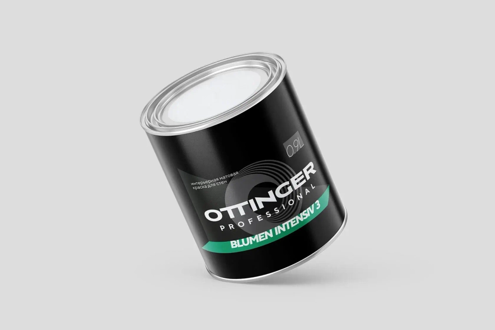 Краска дисперсионная акриловая Ottinger Blumen Intensive 3 интер. белая 0.9л