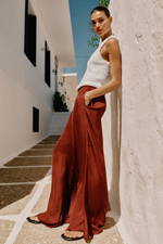 ШИРОКИЕ СТРУЯЩИЕСЯ БРЮКИ — ZARA