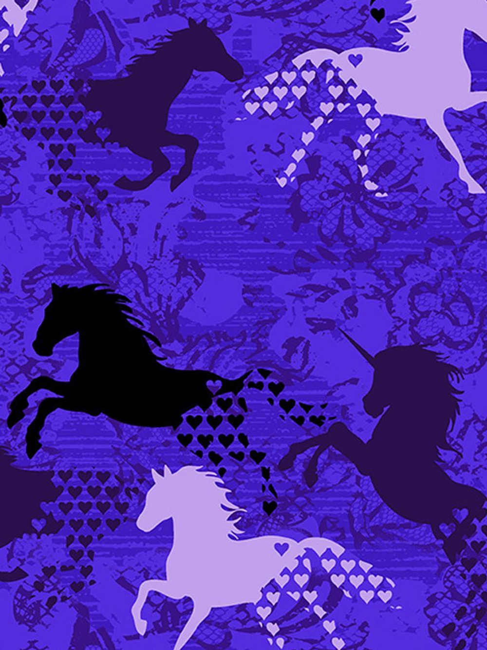 Топ медицинский женский HeartSoul Prints HS685, лошади, XS