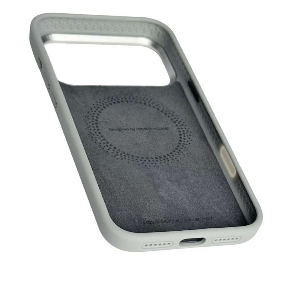 Накладка для i-Phone 17 Pro Max Keephone Rosana MagSnap серый