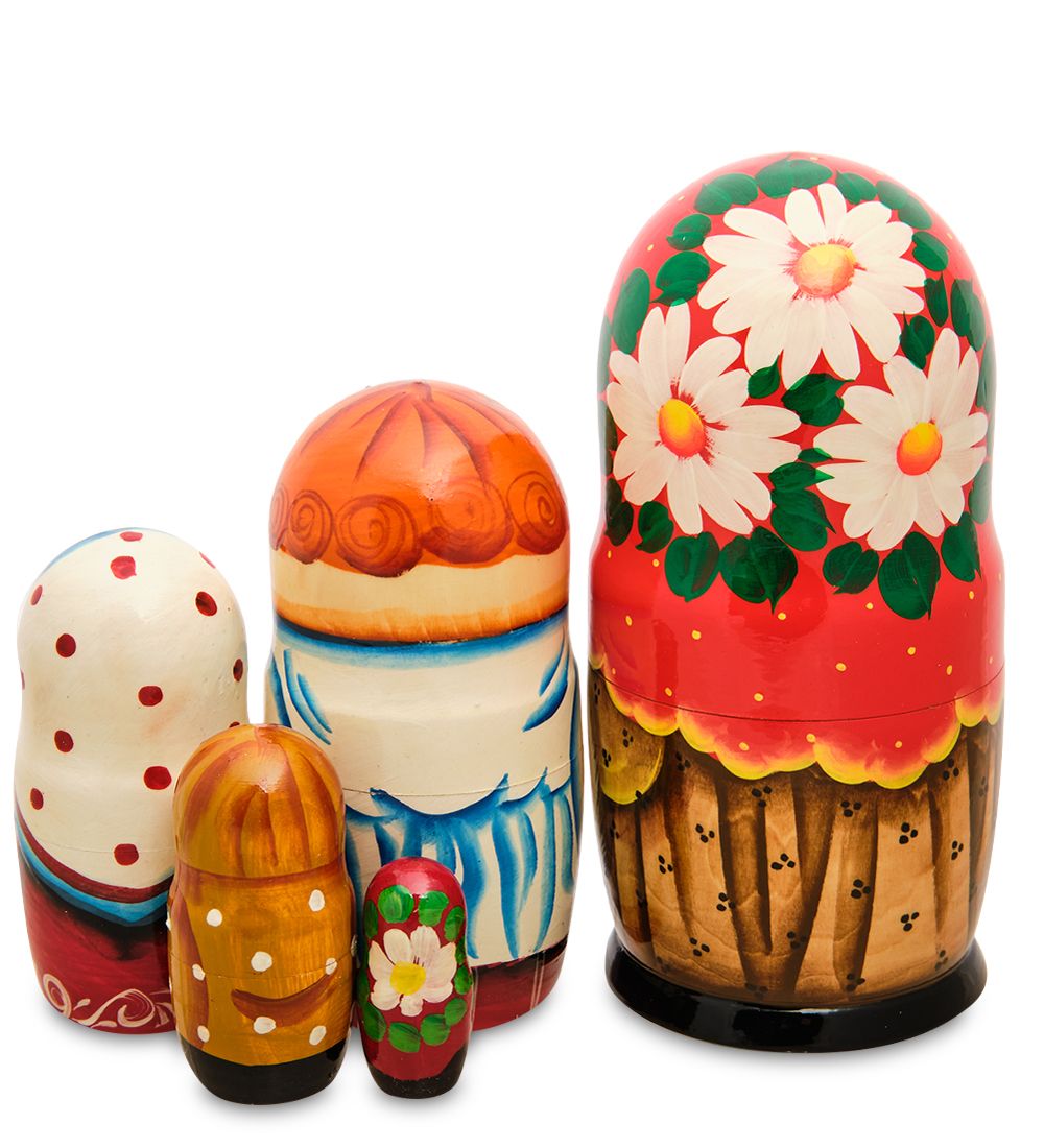Народные промыслы МР-24/ 78-A Матрешка 5м «Ксения с котом»