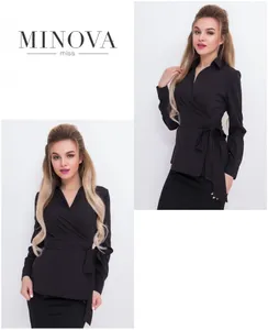 Блуза 3007-черный Minova