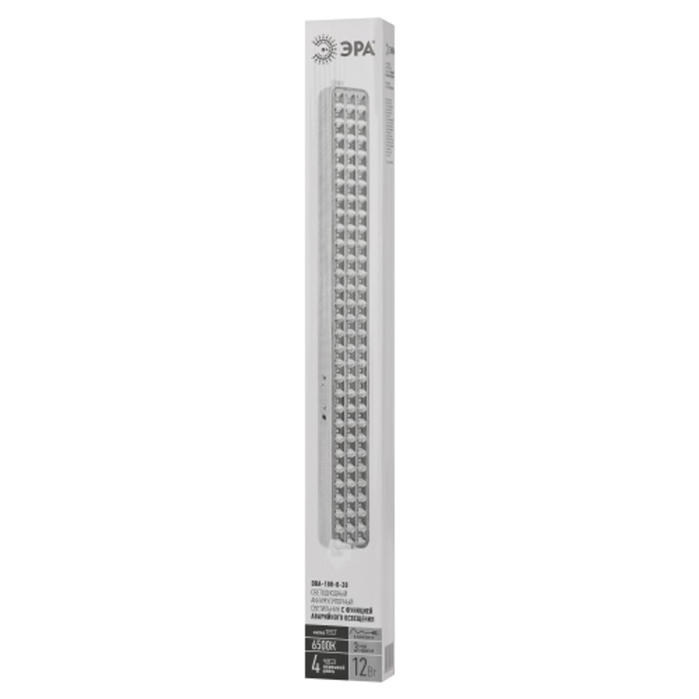 Аварийный светильник светодиодный ЭРА DBA-108-0-20 непостоянный 120LED 4ч IP20 | Светильники аварийные