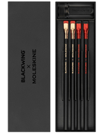 Набор из 4 карандашей и точилки Blackwing x Moleskine (EWBKWKIT1) в черной подарочной коробке