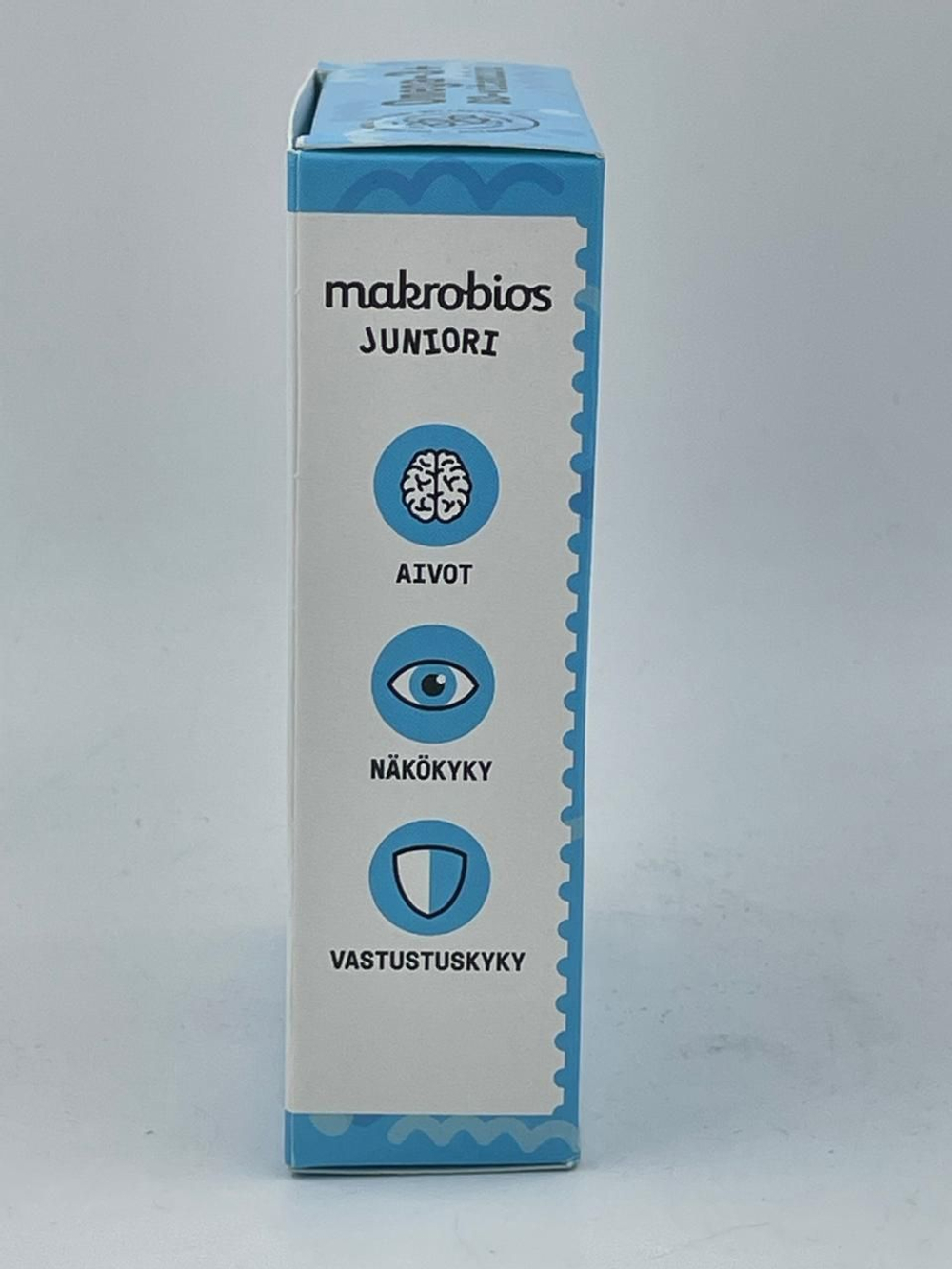 Makrobios Junior Омега 3 и D3 (10 мкг) с клубничным вкусом для детей, 1 уп. (45 жевательных табл.) (из Финляндии)