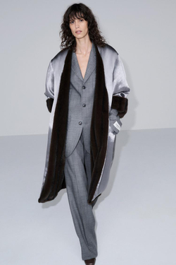 ZARA X BAISI GUADAGNINO КОСТЮМНЫЕ БРЮКИ ИЗ 100% ШЕРСТИ, СЕРЫЙ