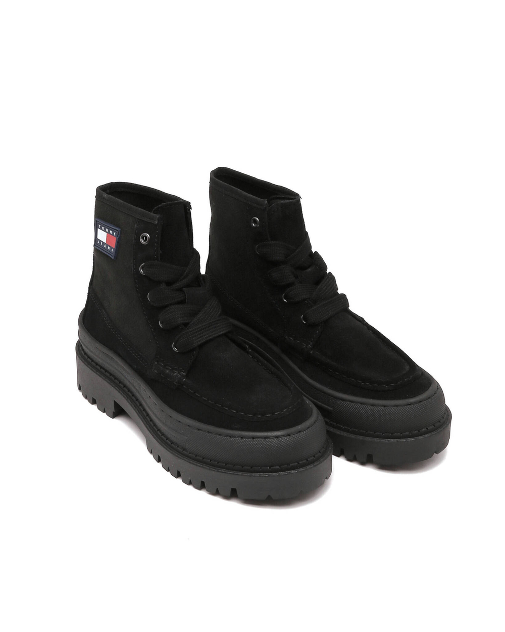 Кожаные ботильоны foxing lace up boot Tommy Jeans - черный(EN0EN01915)
