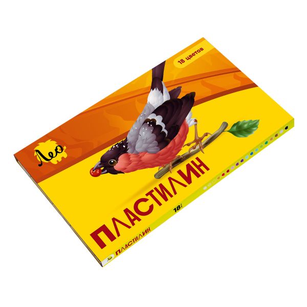 Пластилин классический 360 г, 18 цв, Лео LBMC-0118