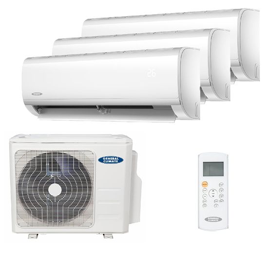 Мультисплит система на 3 комнаты General Climate GC-MER07HRN1 x 3 / GU-M3EA21H32