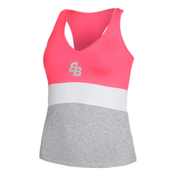 Женская теннисная майка BB by Belen Berbel Arena Tank Top Women - Pink, Grey