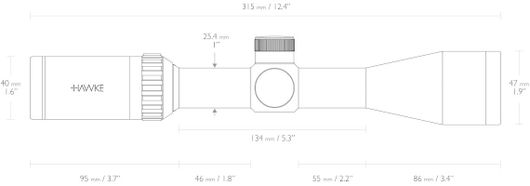 Оптический прицел Hawke Vantage IR 3-9x40 IR (Rimfire 22-HighVelocity) 14222