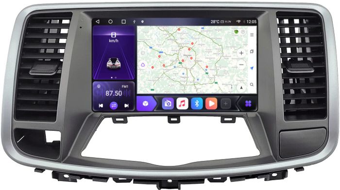 Магнитола для Nissan Teana 2008-2013 (цветной экран) - Kuberg SF-9702 QLed+2K, Android 12, Быстрая, CarPlay, 4G SIM-слот